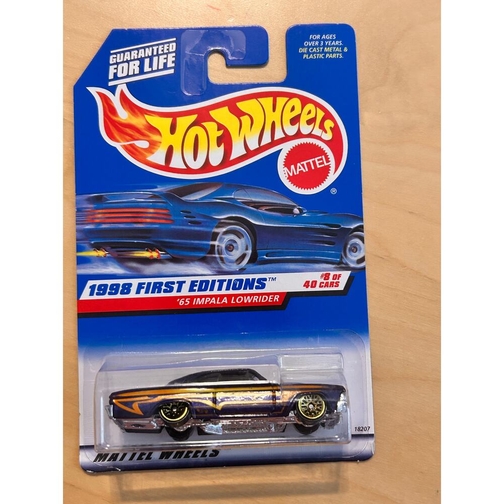 Hot Wheels 1998 First Editions 65 Impala Lowrider #8 of 40 Cars